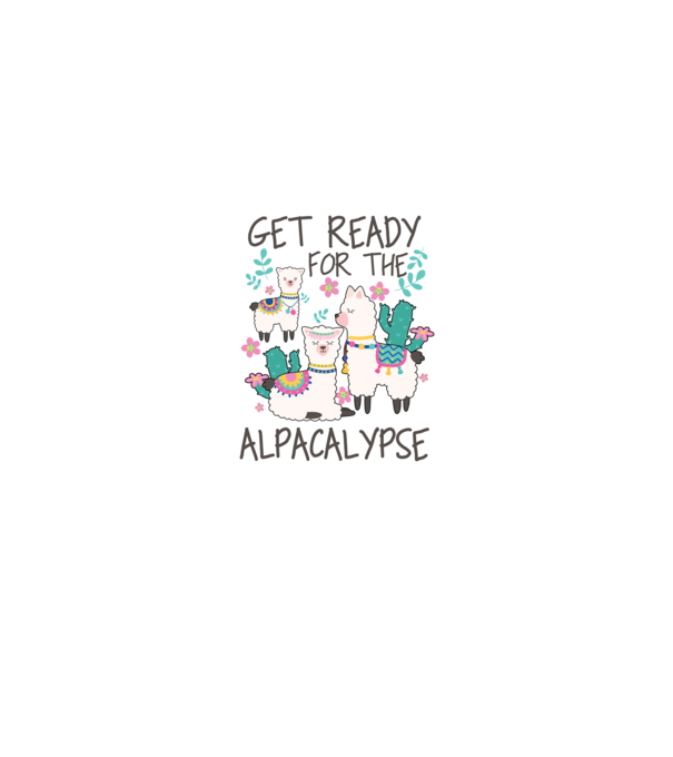 Get ready for the alpacalypse model negru pe tricou