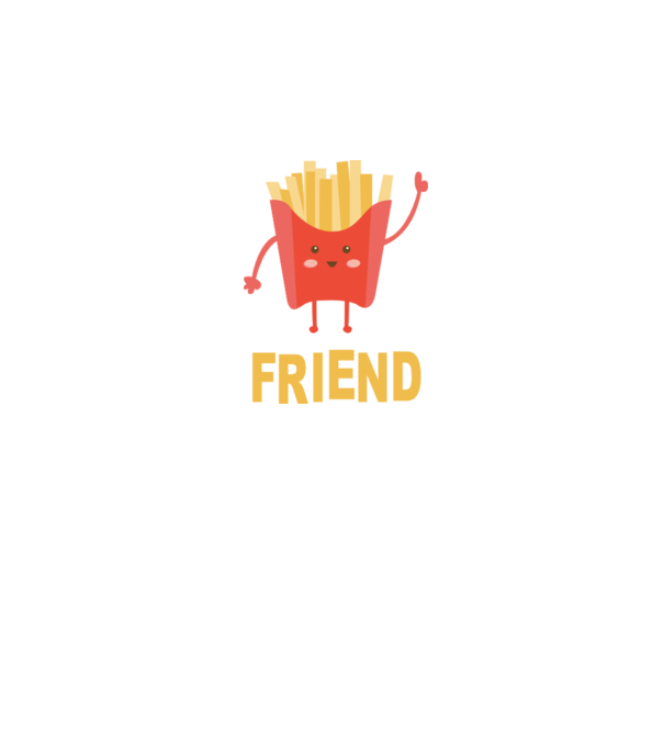 Friends cartofi model alb pe tricou