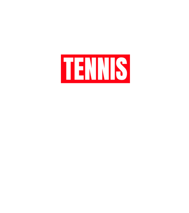 TENNIS HERO model negru pe tricou