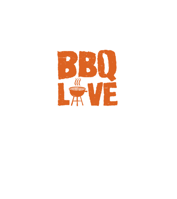 BBQ LOVE model negru pe tricou