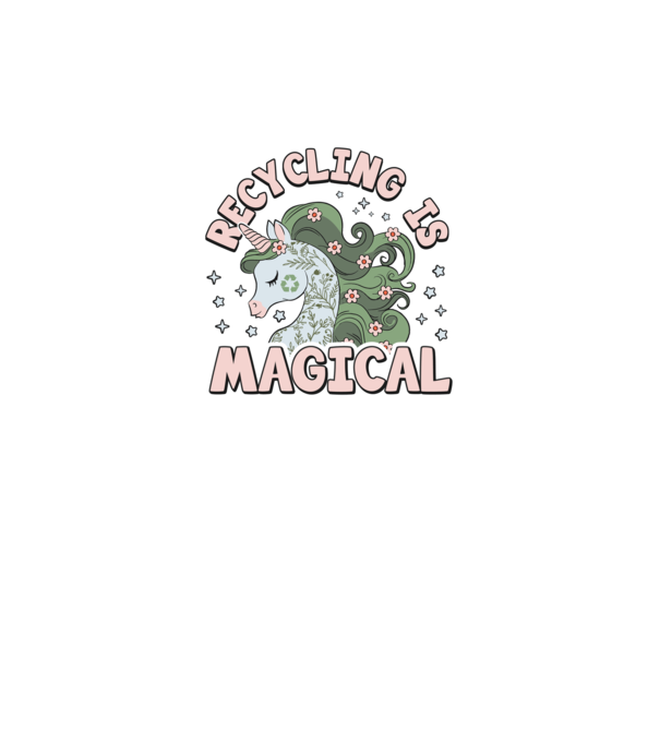 Recycling is magical model gri pe tricou