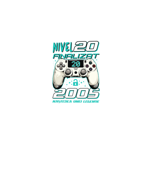 Nivel finalizat 20 2005 model negru pe tricou