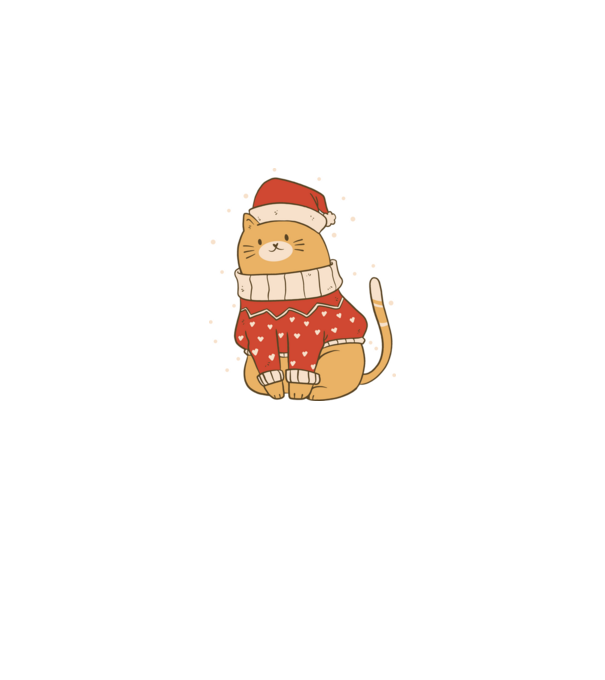 Christmas cat model negru pe tricou