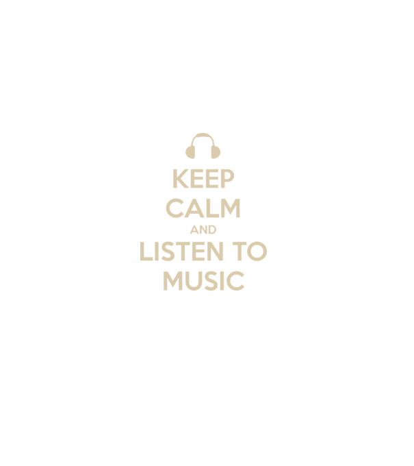 keep calm and listen to music model negru pe tricou