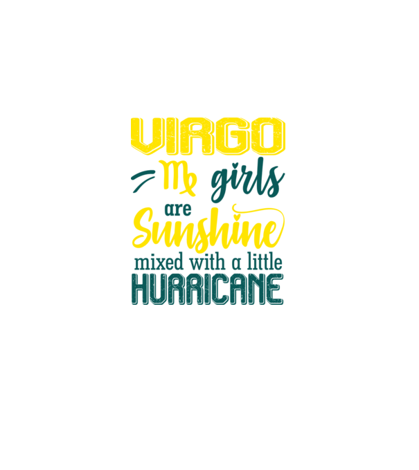 Sunshine with Hurricane VIRGO model negru pe tricou