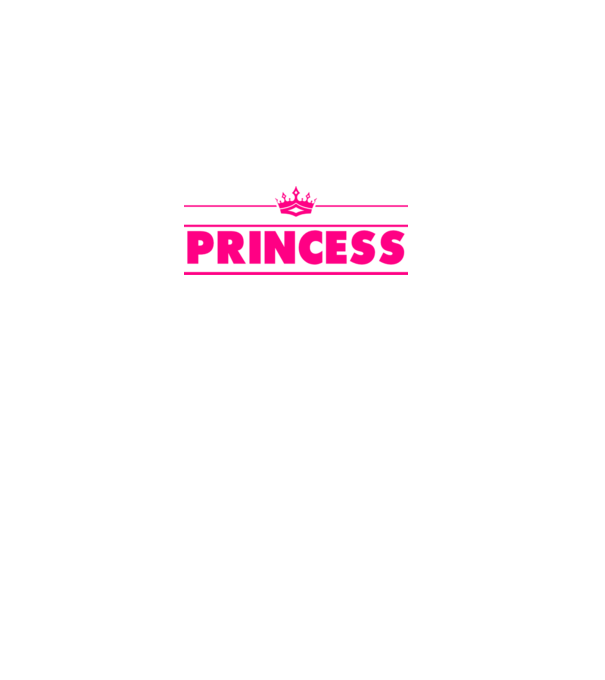 Princess model alb pe tricou