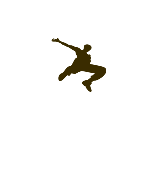 Logo Parkour model gri pe tricou