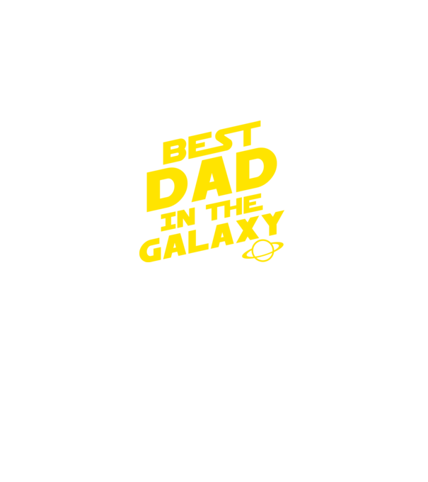 Best dad in the galaxy model negru pe tricou