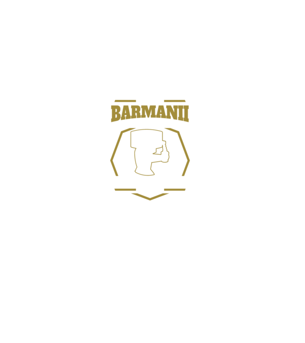 Toți barmanii creați egali August model negru pe tricou