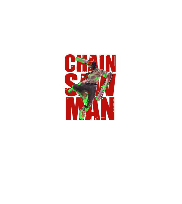 Denji chainsaw man concept model negru pe tricou