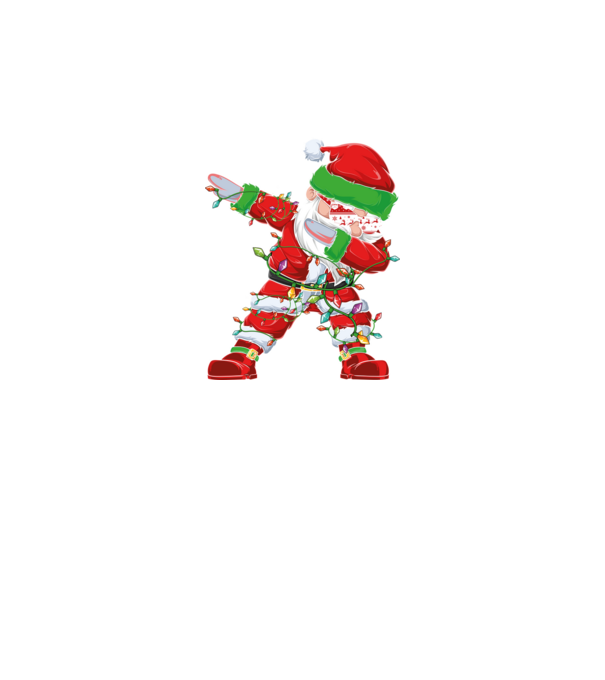 Dab Santa model negru pe tricou
