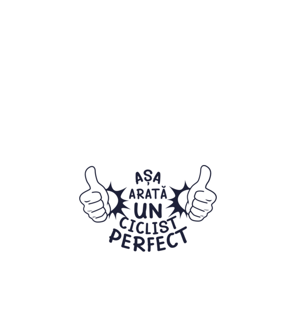 Așa arată un CICLIST perfect model roșu pe tricou
