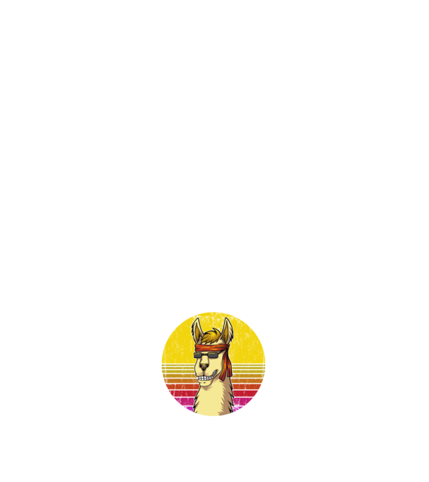No Prob LLama - Láma model negru pe tricou