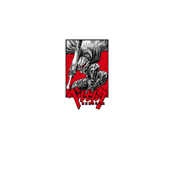 Berserk Guts model negru pe tricou