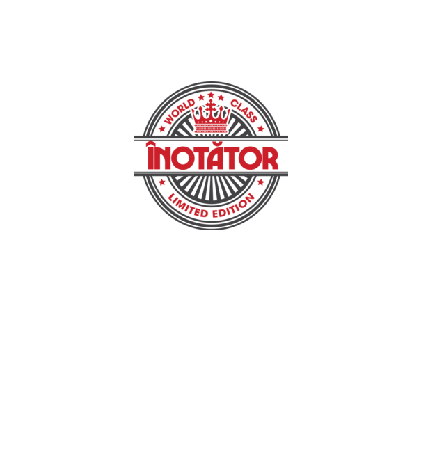 înotător model negru pe tricou