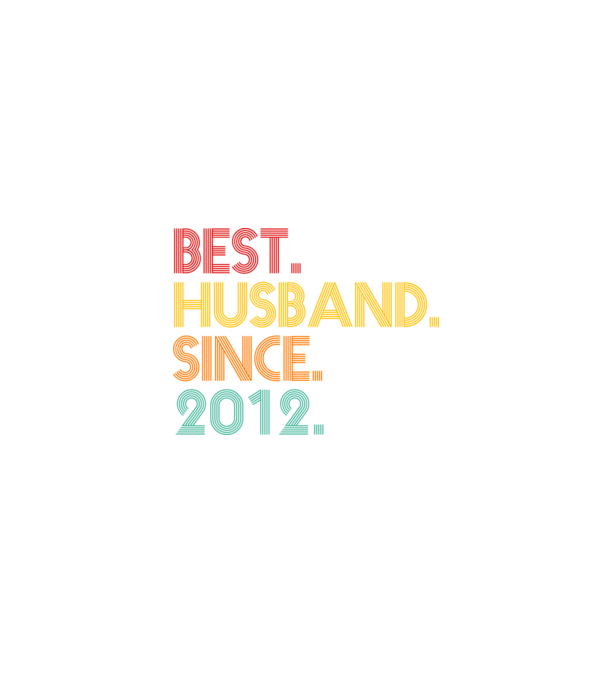 best husband since 2012 retro model negru pe tricou