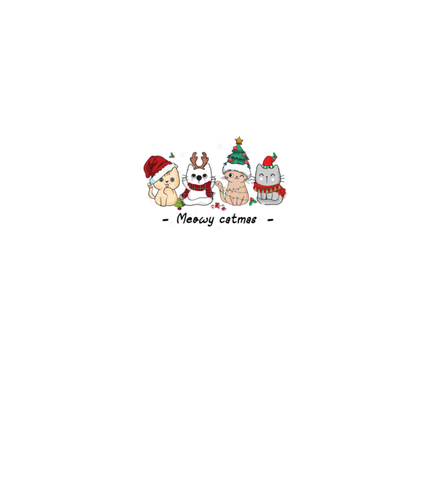 Meowy catmas 2 model gri pe tricou