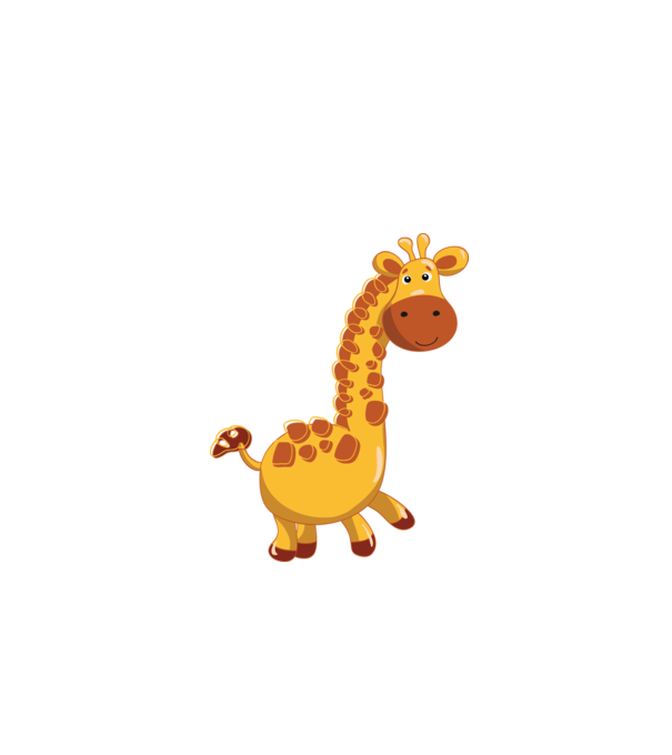 Cute giraffe model negru pe tricou