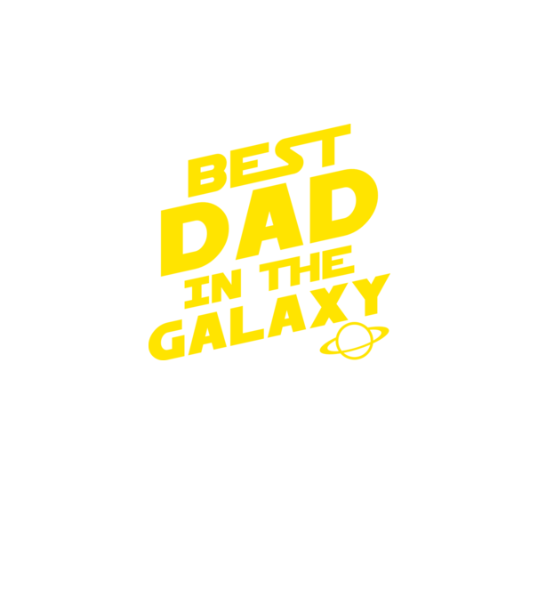 Best dad in the galaxy model negru pe tricou