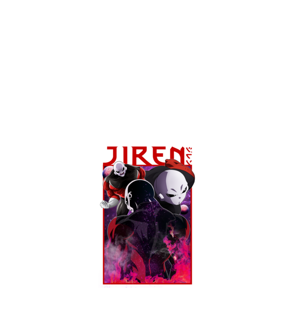 jiren dragonball model negru pe tricou