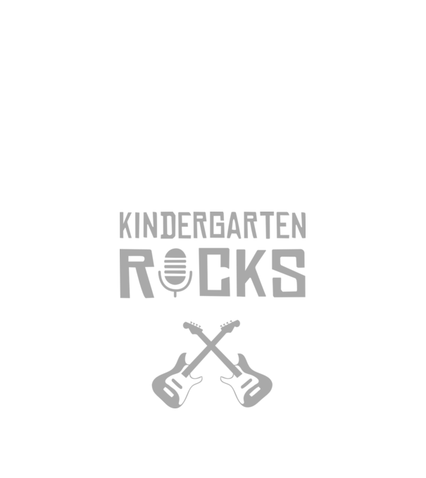 Kindergarten rocks model negru pe tricou