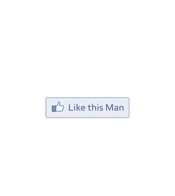Like this man model alb pe tricou