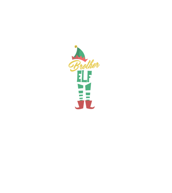 Elf family brother model negru pe tricou
