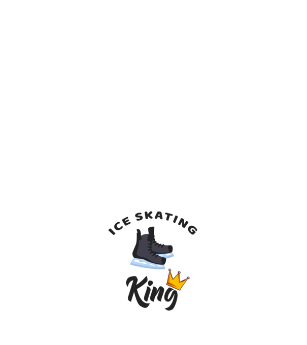 Ice skatin King model albastru închis pe tricou