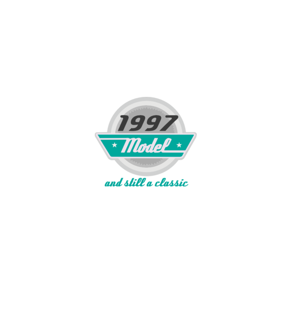 Model and still a classic - 1997 model negru pe tricou
