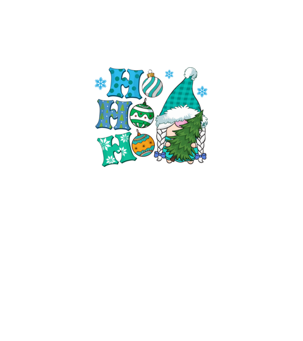Ho-ho-ho gnome model albastru regal pe tricou