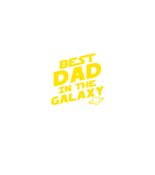 Best dad in the galaxy model negru pe tricou