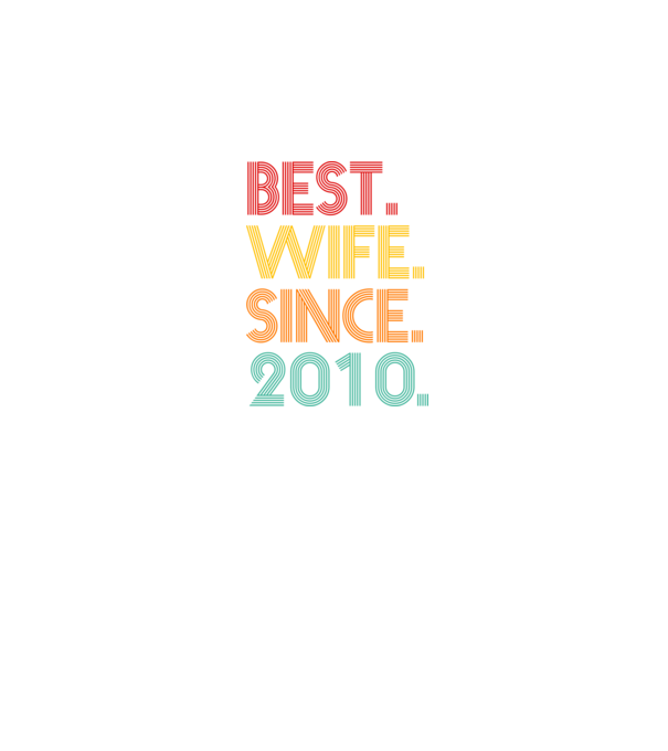 best wife since 2010 retro model negru pe tricou