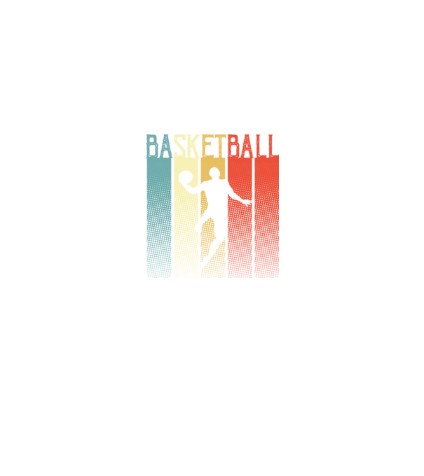 basketball vintage model negru pe tricou