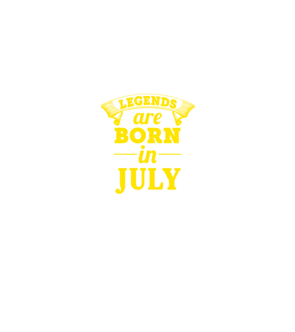Legends are born in July model negru pe tricou