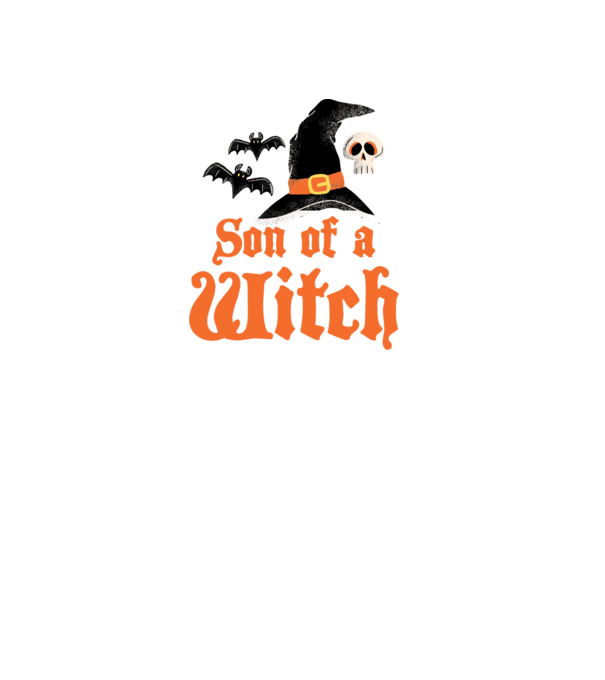 Son of a witch model alb pe tricou