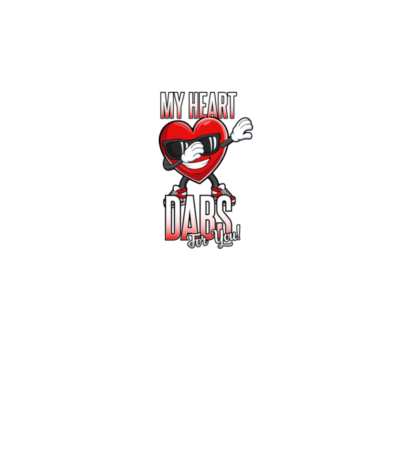 My Heart Dabs For You model gri pe tricou