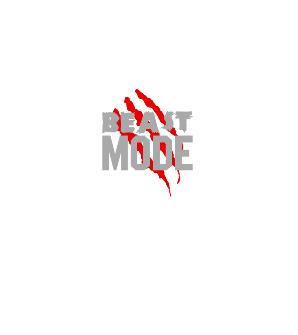 Beast mode model negru pe tricou