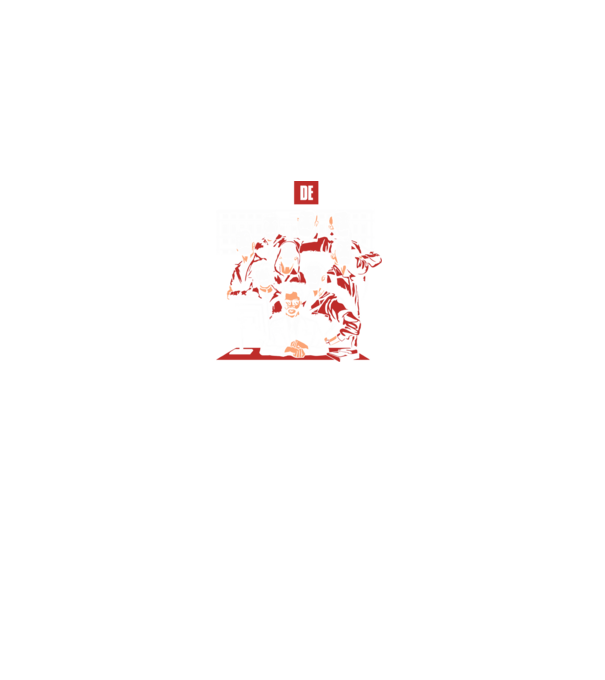 La casa de papel grupo model negru pe tricou