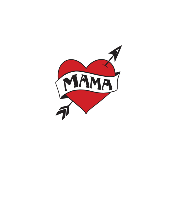 mama model alb pe tricou
