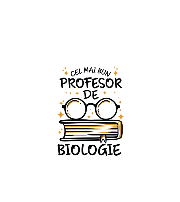 Cel mai profesor biologie model alb pe tricou