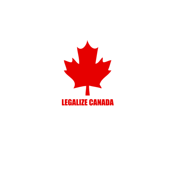 Legalize Canada model alb pe tricou