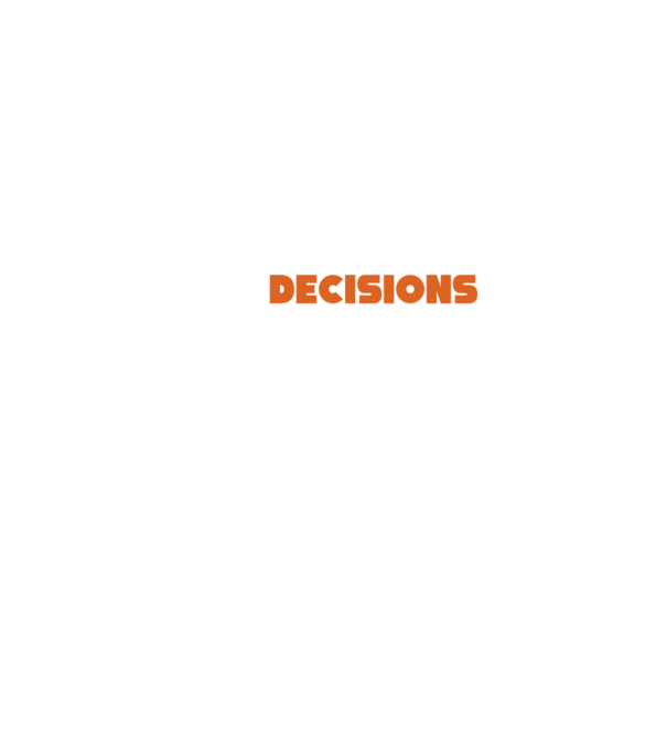 Motiv cuplu I make decisions model negru pe tricou