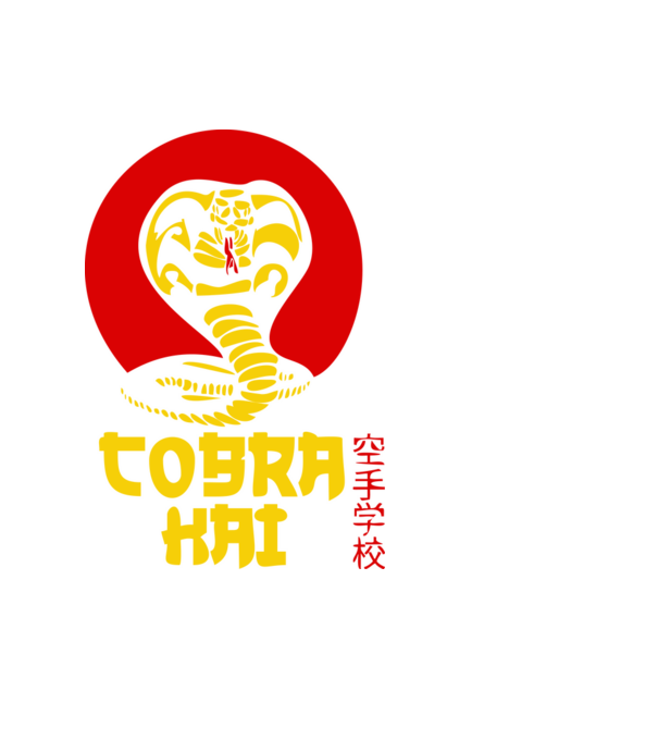 cobra kai japan logo model negru pe tricou
