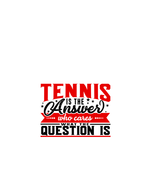 Sport is the answer JUCĂTOR TENIS model alb pe tricou