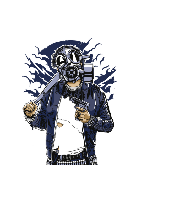Graffiti model negru pe tricou