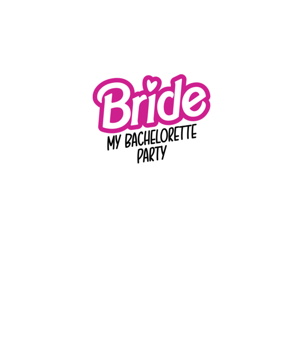 Bride Barbie model alb pe tricou