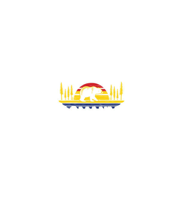 Land of Bears model albastru jeanși pe tricou