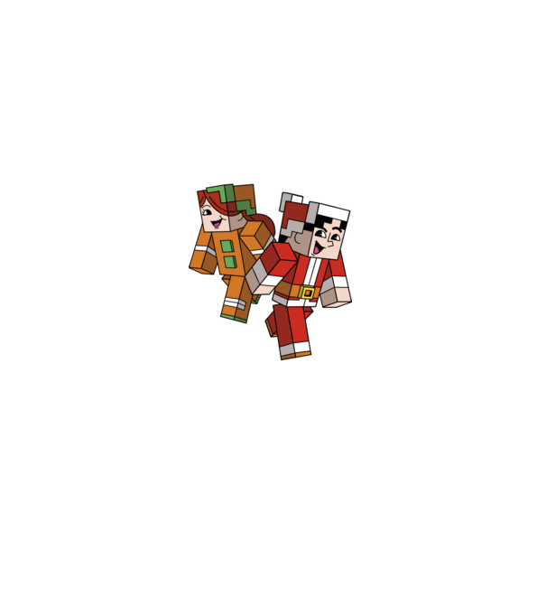 Minecraft christmas ugly sweater model negru pe tricou