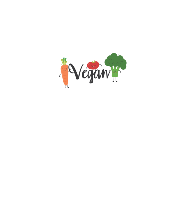 Vegan veggies model alb pe tricou