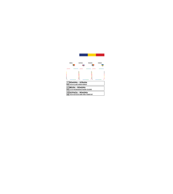 Fotbal Calendar Euro 2024 model negru pe tricou